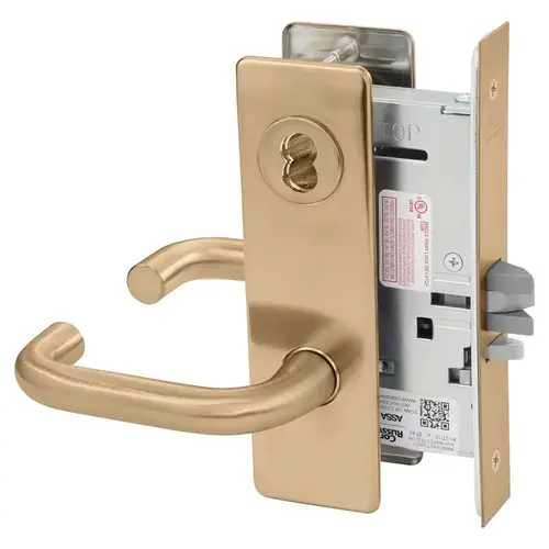 Mortise Lock Satin Bronze Clear Coated