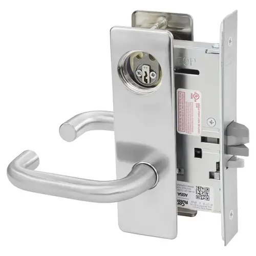 ML2056 Mortise Classroom Lever Lockset Satin Stainless Steel