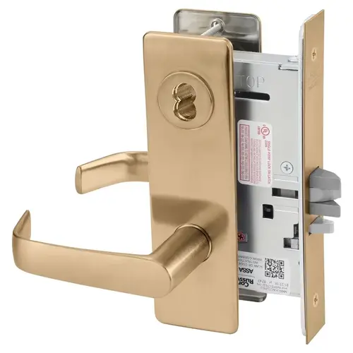 Mortise Lock Satin Bronze Clear Coated