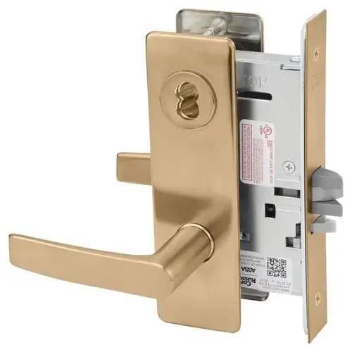 Mortise Lock Satin Bronze Clear Coated