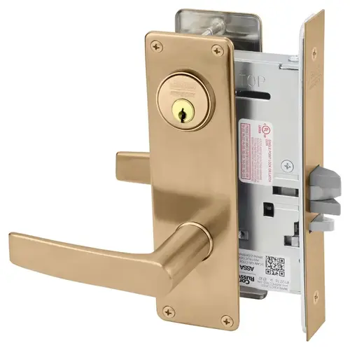 Mortise Lock Satin Bronze Clear Coated