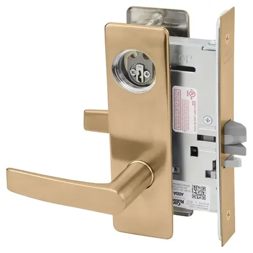 Mortise Lock Satin Bronze Clear Coated