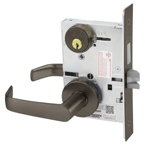 Mortise Lock Dark Oxidized Satin Bronze Oil Rubbed