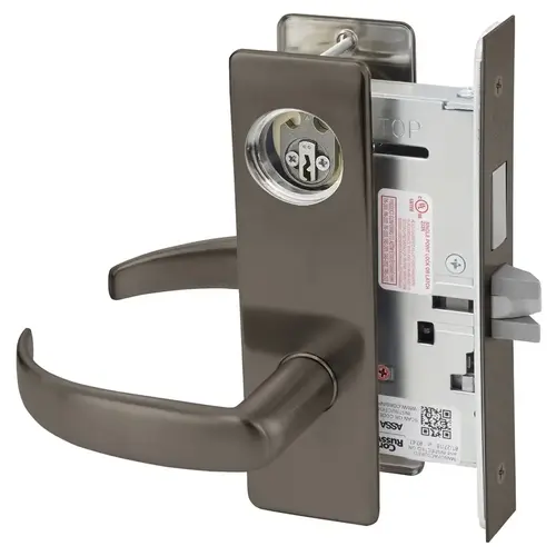 Mortise Lock Dark Oxidized Satin Bronze Oil Rubbed