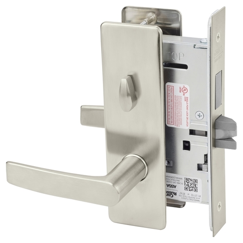 Mortise Lock Satin Nickel Plated Clear Coated