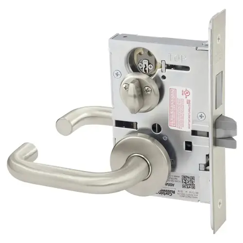 Mortise Lock Satin Nickel Plated Clear Coated