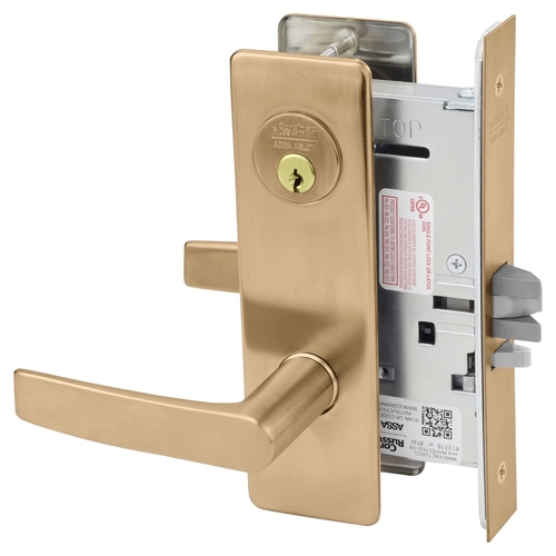 Mortise Lock Satin Bronze Clear Coated