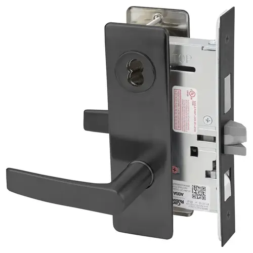 Mortise Lock Black Oxidized Bronze, Oil Rubbed