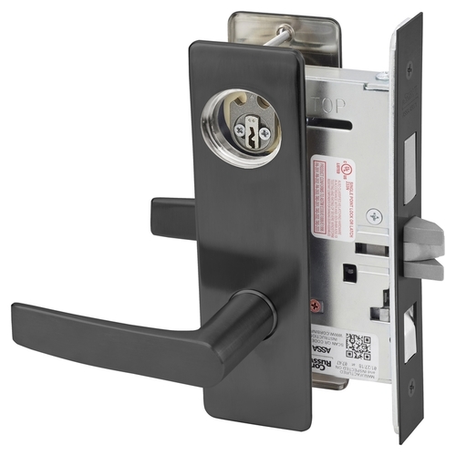 Mortise Lock Black Oxidized Bronze, Oil Rubbed