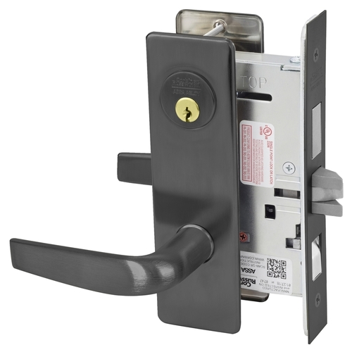 Mortise Lock Black Oxidized Bronze, Oil Rubbed