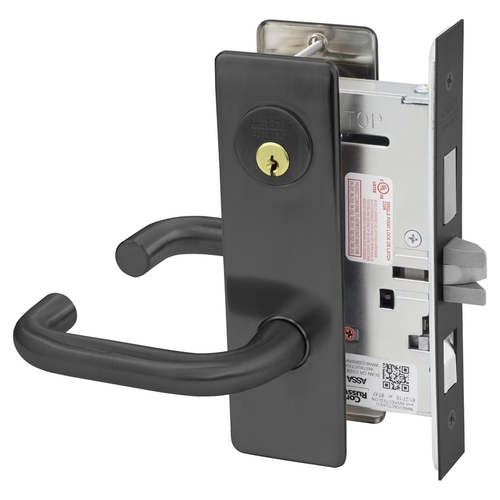 Mortise Lock Black Oxidized Bronze, Oil Rubbed