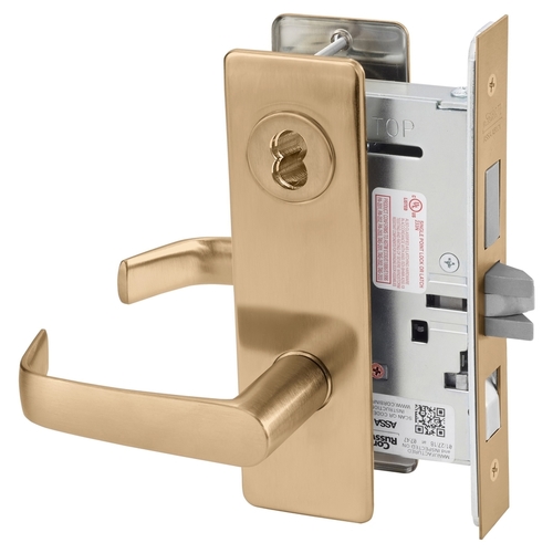 Mortise Lock Satin Bronze Clear Coated