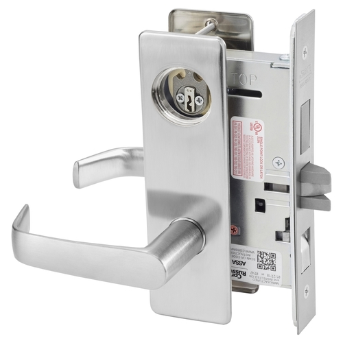 ML2048 Mortise Entrance or Apartment Lever Lockset Satin Stainless Steel