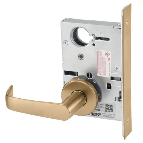 Mortise Lock Satin Bronze Clear Coated