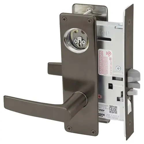 Mortise Lock Dark Oxidized Satin Bronze Oil Rubbed