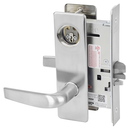 ML2042 Mortise Entrance Lever Lockset Satin Stainless Steel