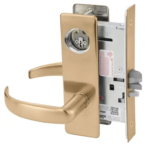 Mortise Lock Satin Bronze Clear Coated