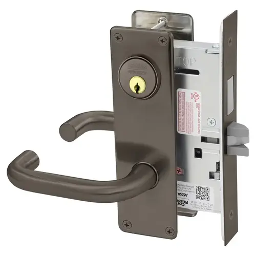 Mortise Lock Dark Oxidized Satin Bronze Oil Rubbed