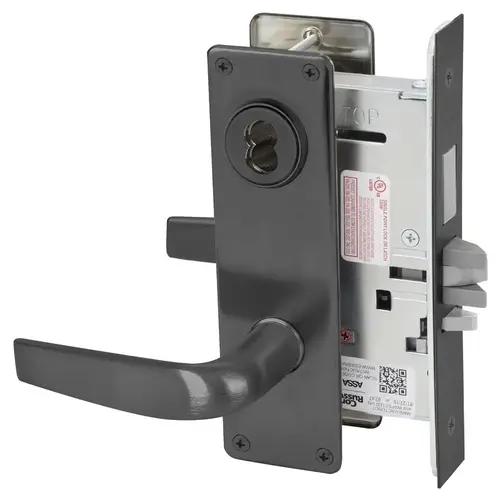 Mortise Lock Black Oxidized Bronze, Oil Rubbed