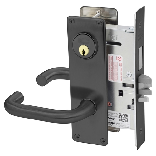 Mortise Lock Black Oxidized Bronze, Oil Rubbed