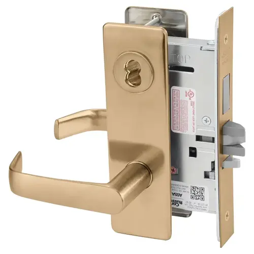 Mortise Lock Satin Bronze Clear Coated