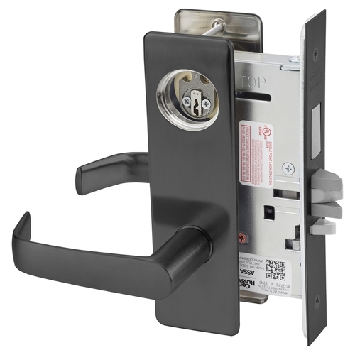 Mortise Lock Black Oxidized Bronze, Oil Rubbed