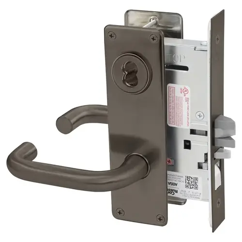 Mortise Lock Dark Oxidized Satin Bronze Oil Rubbed