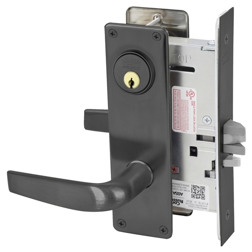 Mortise Lock Black Oxidized Bronze, Oil Rubbed