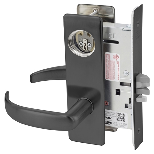 Mortise Lock Black Oxidized Bronze, Oil Rubbed