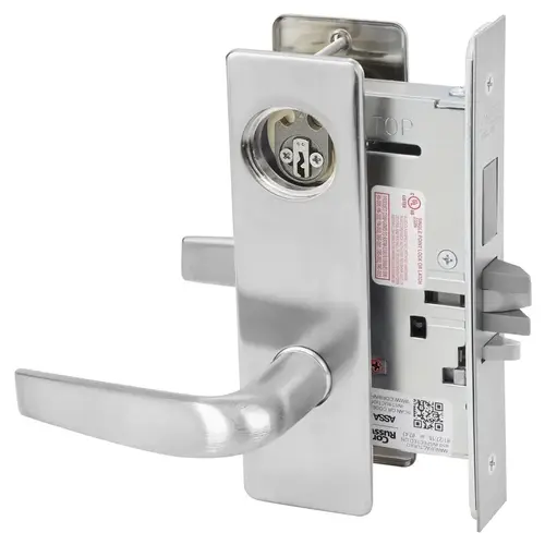 ML2092 Mortise Security Institution or Utility Lever Lockset Satin Stainless Steel