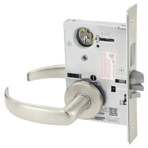 Mortise Lock Satin Nickel Plated Clear Coated