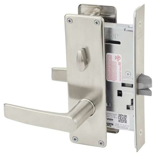 Mortise Lock Satin Nickel Plated Clear Coated