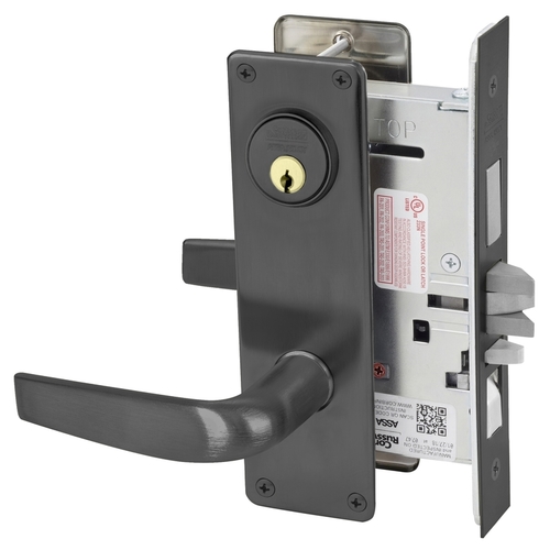 Mortise Lock Black Oxidized Bronze, Oil Rubbed