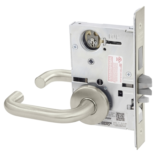 Mortise Lock Satin Nickel Plated Clear Coated