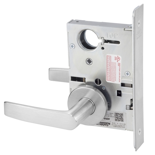 ML2090 Mortise Full Active Dummy Lever Trim Satin Stainless Steel