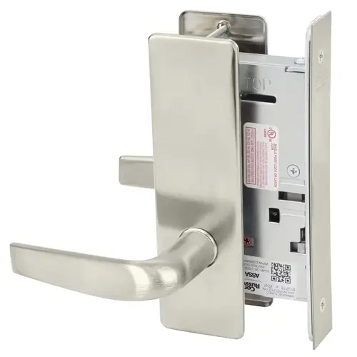 Mortise Lock Satin Nickel Plated Clear Coated