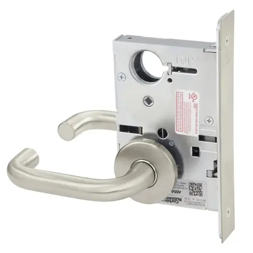 Mortise Lock Satin Nickel Plated Clear Coated