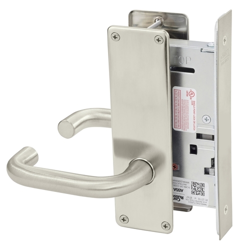 Mortise Lock Satin Nickel Plated Clear Coated