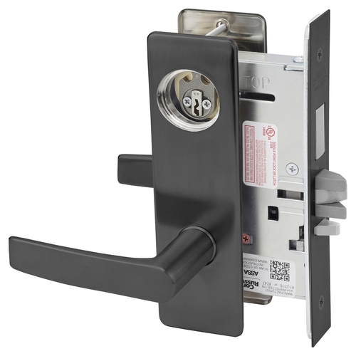 Mortise Lock Black Oxidized Bronze, Oil Rubbed