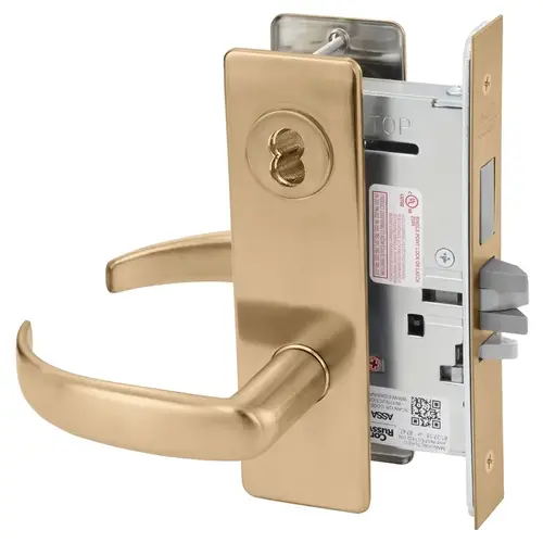 Mortise Lock Satin Bronze Clear Coated