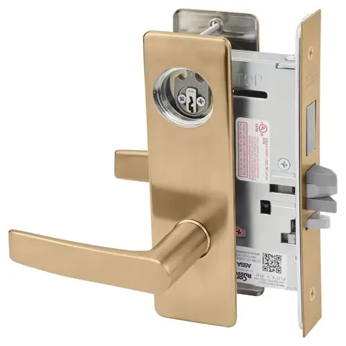 Mortise Lock Satin Bronze Clear Coated