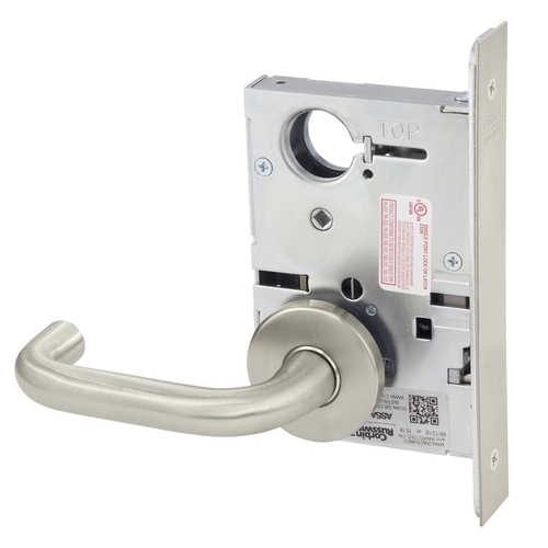 Mortise Lock Satin Nickel Plated Clear Coated