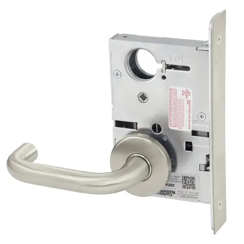 Mortise Lock Satin Nickel Plated Clear Coated