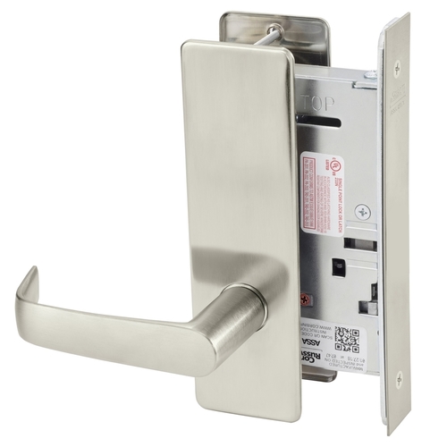 Mortise Lock Satin Nickel Plated Clear Coated