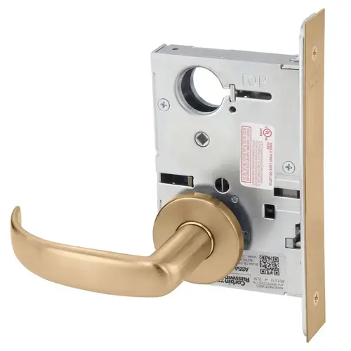 Mortise Lock Satin Bronze Clear Coated