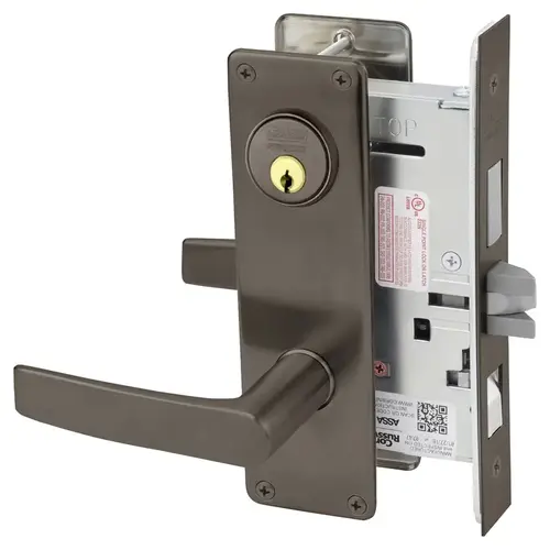 Mortise Lock Dark Oxidized Satin Bronze Oil Rubbed