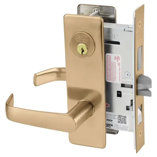 Mortise Lock Satin Bronze Clear Coated