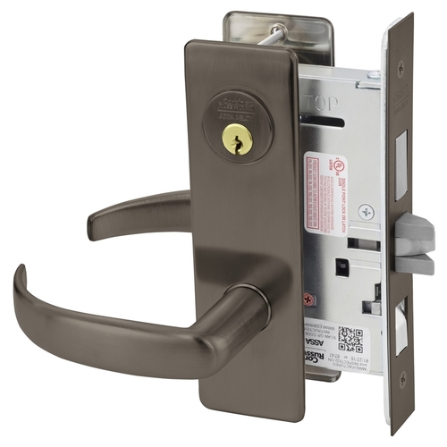 Mortise Lock Dark Oxidized Satin Bronze Oil Rubbed