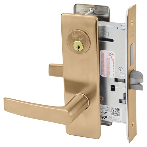 Mortise Lock Satin Bronze Clear Coated