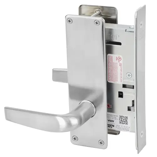 ML2090 Mortise Full Active Dummy Lever Trim Satin Chrome